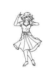 Dancing Coloring Book 76FDD013 (12 Coloring Pages)