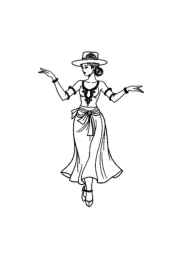 Dancing Coloring Book C12953AB (12 Coloring Pages)
