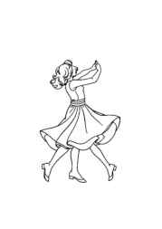 Dancing Coloring Book C12953AB (12 Coloring Pages)