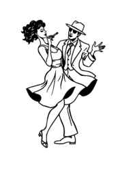 Dancing Coloring Book C12953AB (12 Coloring Pages)