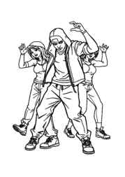 Dancing Coloring Book C12953AB (12 Coloring Pages)