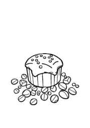 Desserts Coloring Book 4CD099DE (12 Coloring Pages)