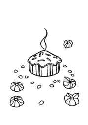 Desserts Coloring Book 9EC49902 (12 Coloring Pages)