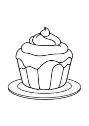 Desserts Coloring Book B8B9FFB0 (12 Coloring Pages)