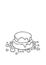 Desserts Coloring Book B8B9FFB0 (12 Coloring Pages)