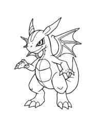 Digimon Coloring Book 3BABC66F (12 Coloring Pages)