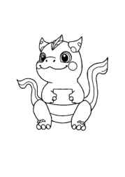 Digimon Coloring Book 3BABC66F (12 Coloring Pages)