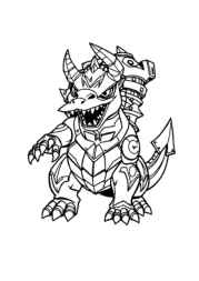 Digimon Coloring Book D7EEA965 (12 Coloring Pages)