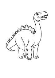 Dinosaurs Coloring Book AD6C743A (12 Coloring Pages)