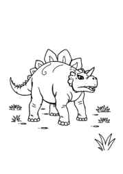 Dinosaurs Coloring Book AD6C743A (12 Coloring Pages)