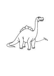Dinosaurs Coloring Book BBE529C3 (12 Coloring Pages)