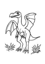 Dinosaurs Coloring Book BBE529C3 (12 Coloring Pages)