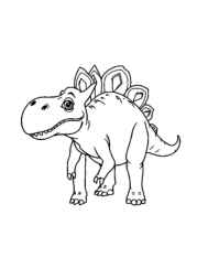 Dinosaurs Coloring Book BBE529C3 (12 Coloring Pages)