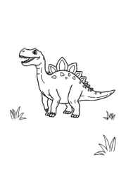 Dinosaurs Coloring Book BBE529C3 (12 Coloring Pages)