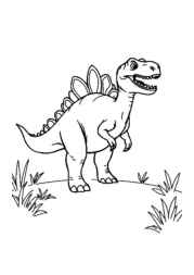Dinosaurs Coloring Book C92C97A5 (12 Coloring Pages)