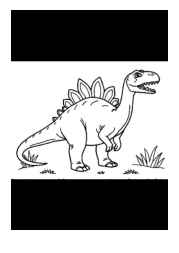 Dinosaurs Coloring Book C92C97A5 (12 Coloring Pages)