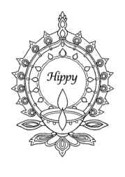 Diwali Festival of Lights Coloring Book A4DAD2EB (12 Coloring Pages)