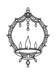 Diwali Festival of Lights Coloring Book A4DAD2EB (12 Coloring Pages)