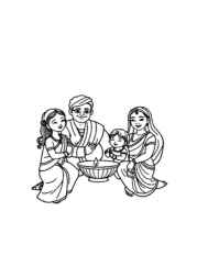 Diwali Festival of Lights Coloring Book 2340FE6C (12 Coloring Pages)