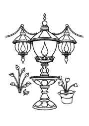 Diwali Festival of Lights Coloring Book 2340FE6C (12 Coloring Pages)