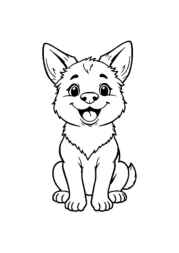Dog Luna Coloring Book C1C8C345 (12 Coloring Pages)