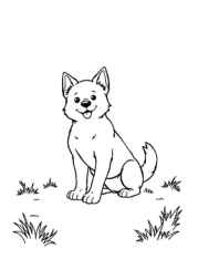 Dog Luna Coloring Book C1C8C345 (12 Coloring Pages)