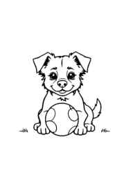 Dog Luna Coloring Book C1C8C345 (12 Coloring Pages)