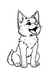 Dog Luna Coloring Book C1C8C345 (12 Coloring Pages)