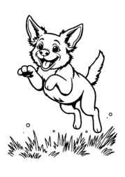 Dog Luna Coloring Book EF59DA94 (12 Coloring Pages)