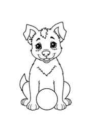 Dog Luna Coloring Book EF59DA94 (12 Coloring Pages)