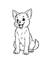 Dog Luna Coloring Book EF59DA94 (12 Coloring Pages)