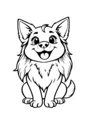 Dog Luna Coloring Book EF59DA94 (12 Coloring Pages)