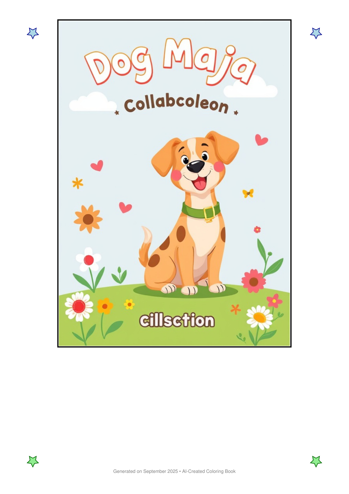 Dog Maja Coloring Book 1F15569C (12 Coloring Pages)