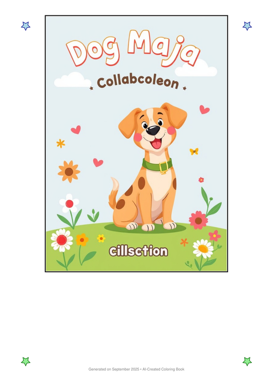 Dog Maja Coloring Book 1F15569C (12 Coloring Pages)
