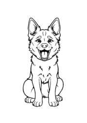 Dog Maja Coloring Book 1F15569C (12 Coloring Pages)
