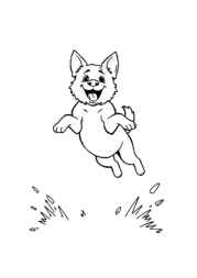 Dog Maja Coloring Book 1F15569C (12 Coloring Pages)