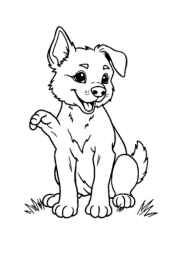 Dog Maja Coloring Book 1F15569C (12 Coloring Pages)
