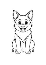 Dog Maja Coloring Book 1F15569C (12 Coloring Pages)