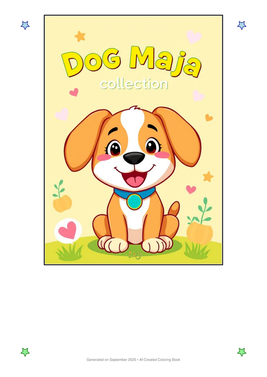 Dog Maja Coloring Book 40FC7C9E (12 Coloring Pages)