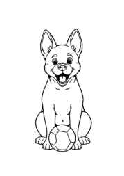 Dog Pia Coloring Book 3BEDB87B (12 Coloring Pages)