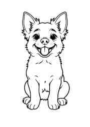 Dog Pia Coloring Book 3BEDB87B (12 Coloring Pages)