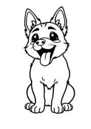 Dog Pia Coloring Book 3BEDB87B (12 Coloring Pages)