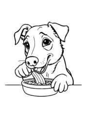 Dog Pia Coloring Book EA6568E2 (12 Coloring Pages)