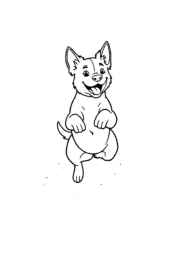 Dog Pia Coloring Book EA6568E2 (12 Coloring Pages)