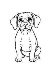 Dogs Coloring Book 2F3044B4 (12 Coloring Pages)