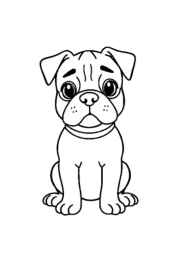 Dogs Coloring Book 3460591B (12 Coloring Pages)