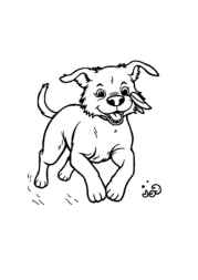 Dogs and Cats Coloring Book 590855B5 (12 Coloring Pages)