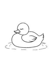 Duck Esther Coloring Book B20A3105 (12 Coloring Pages)