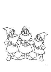Dwarfs Coloring Book 094E4343 (12 Coloring Pages)