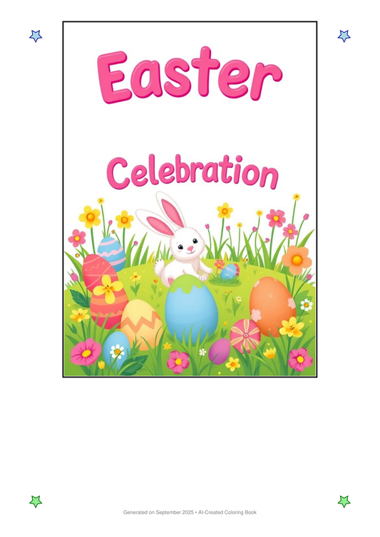 Easter Celebration Coloring Book 99F387CA (12 Coloring Pages)